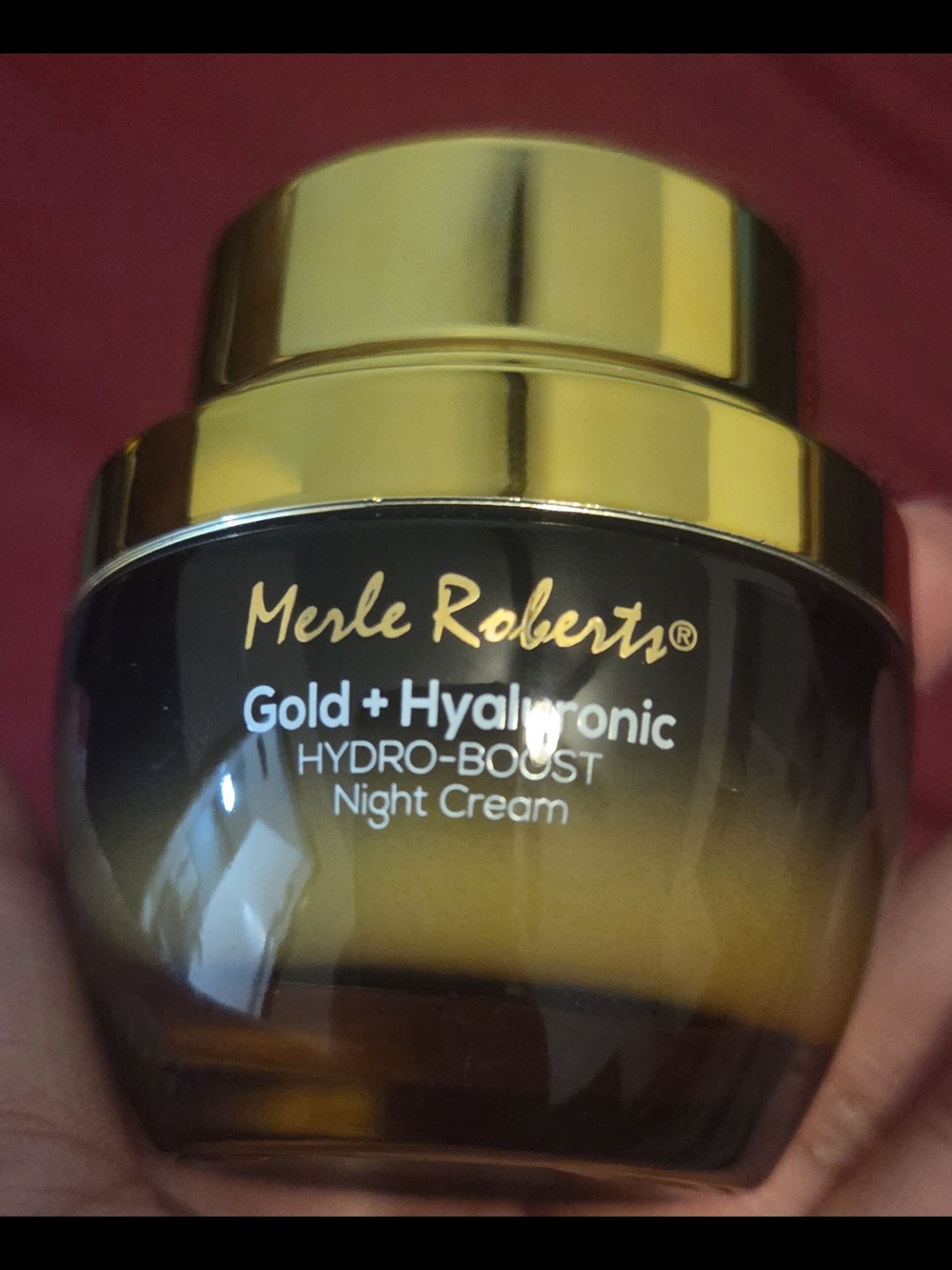 Gold + Hyaluronic Hydro-Boost Night Cream - Gold/Amber